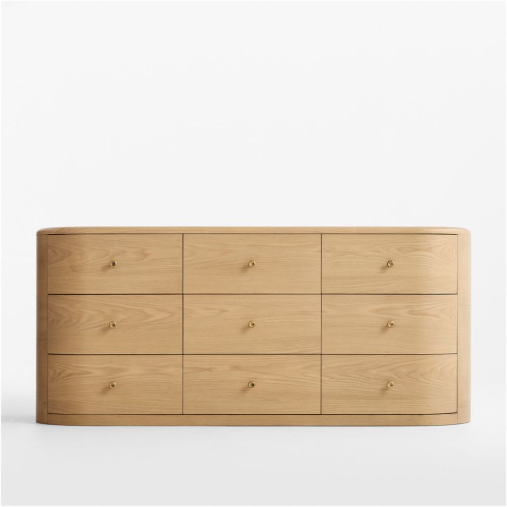 Anneli Natural Oak Wood Dresser (62"-72")