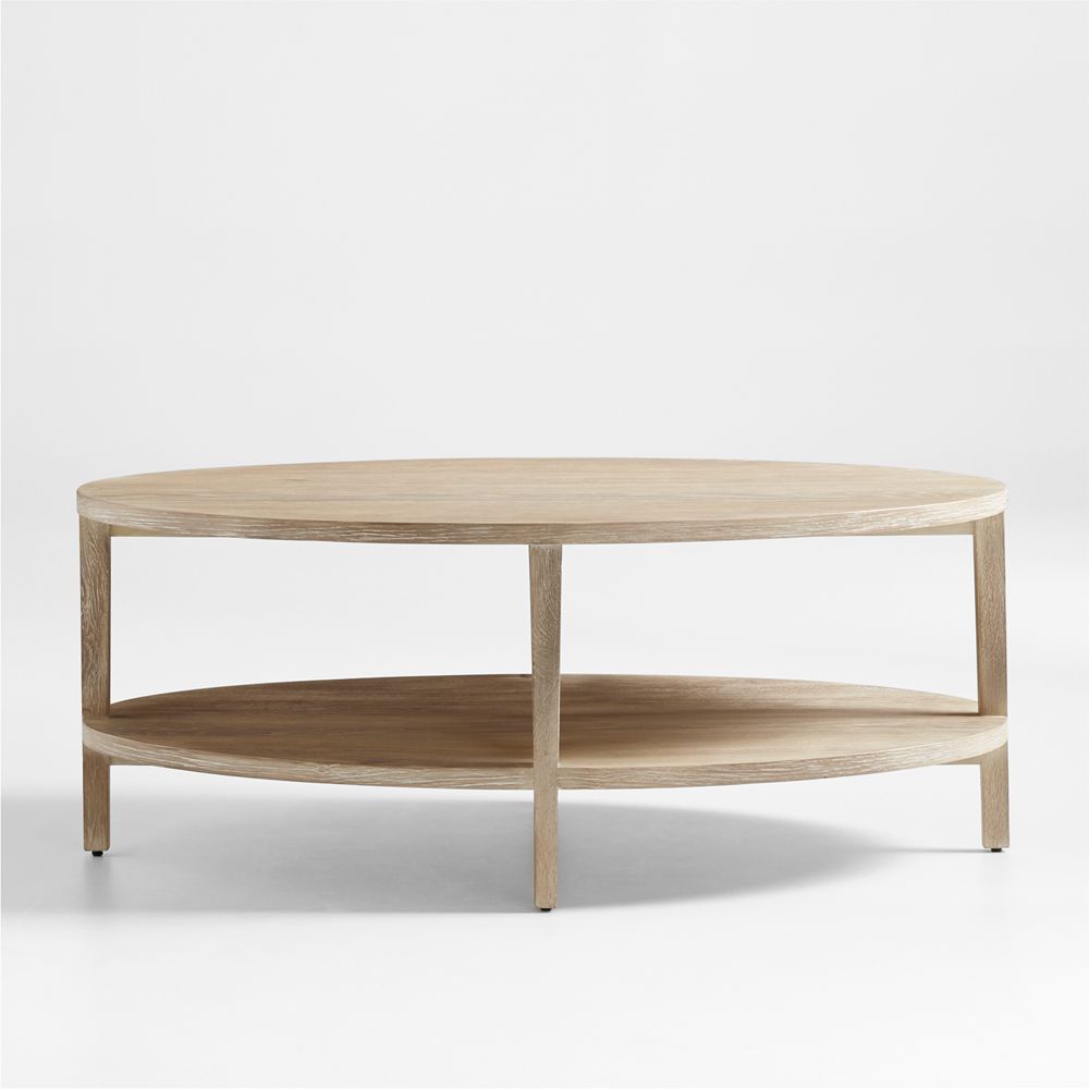 Clairemont Oval Natural Coffee Table (48"-60")
