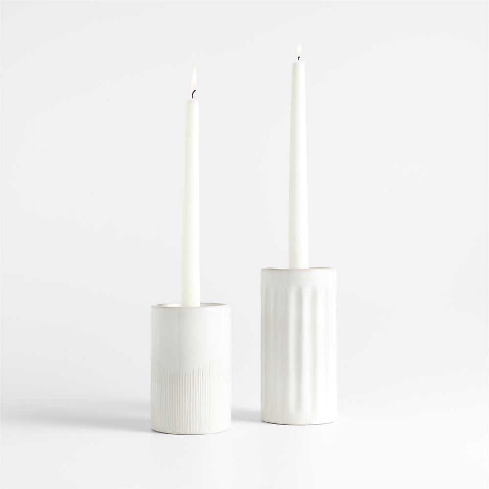 Alternative view of Dover Stoneware Taper Candle Holders
