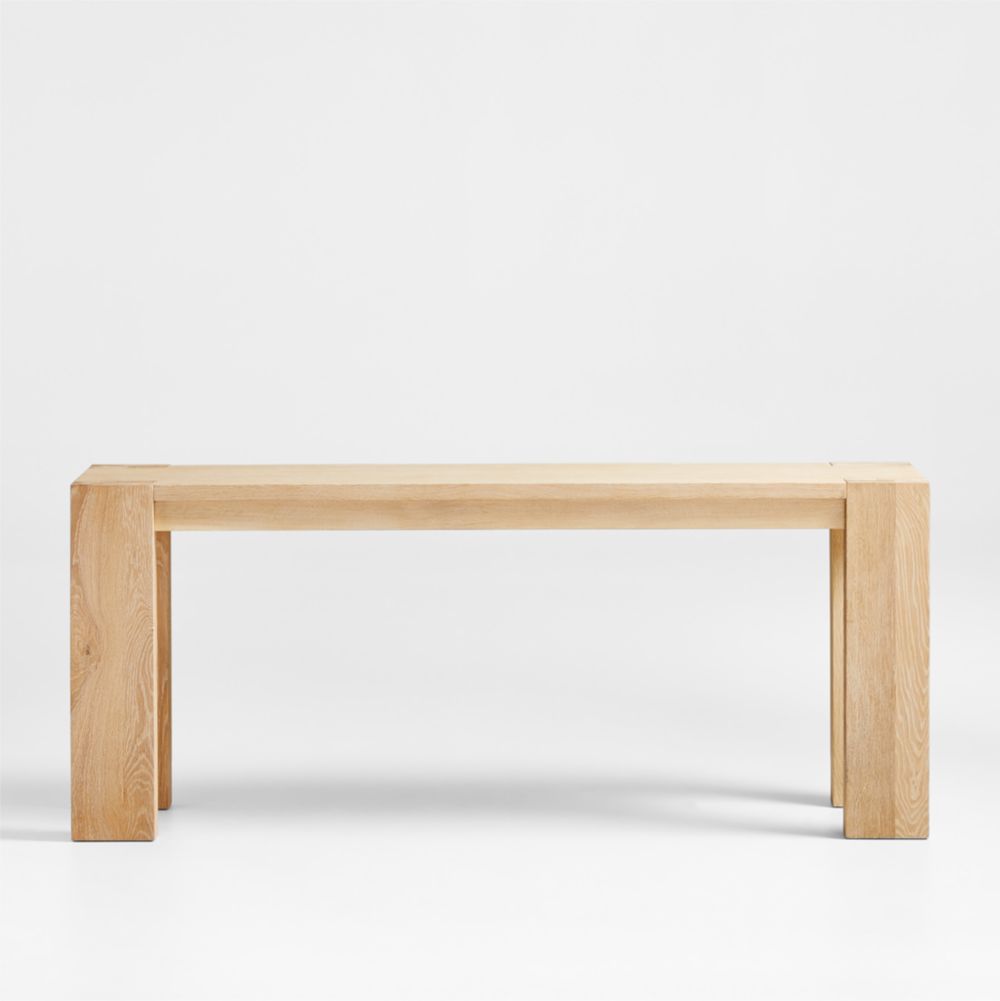 Terra 72" Rectangular Natural Oak Wood Console Table