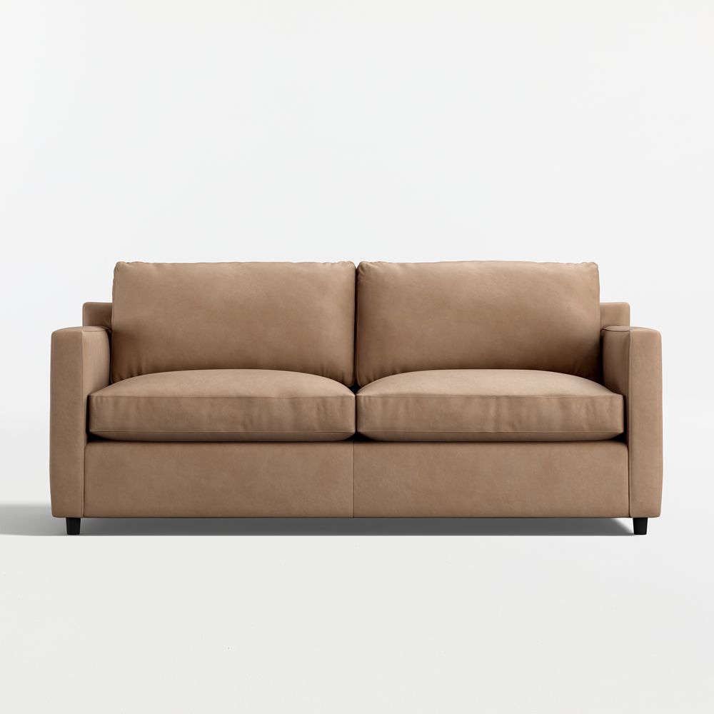 Barrett II Leather Track Arm Sleeper Sofa (54"-91")