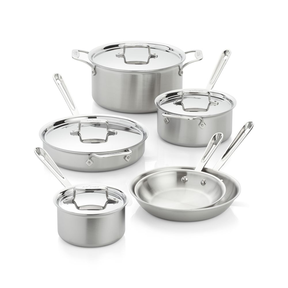 All-Clad D5 Stainless Steel 10-Piece Cookware Set