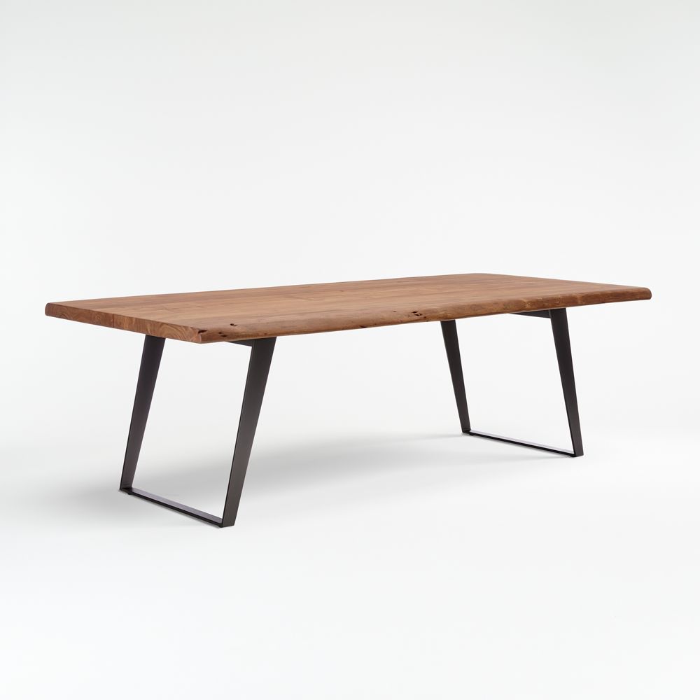 Yukon Natural Live Edge Solid Wood Dining Table (58"-102")