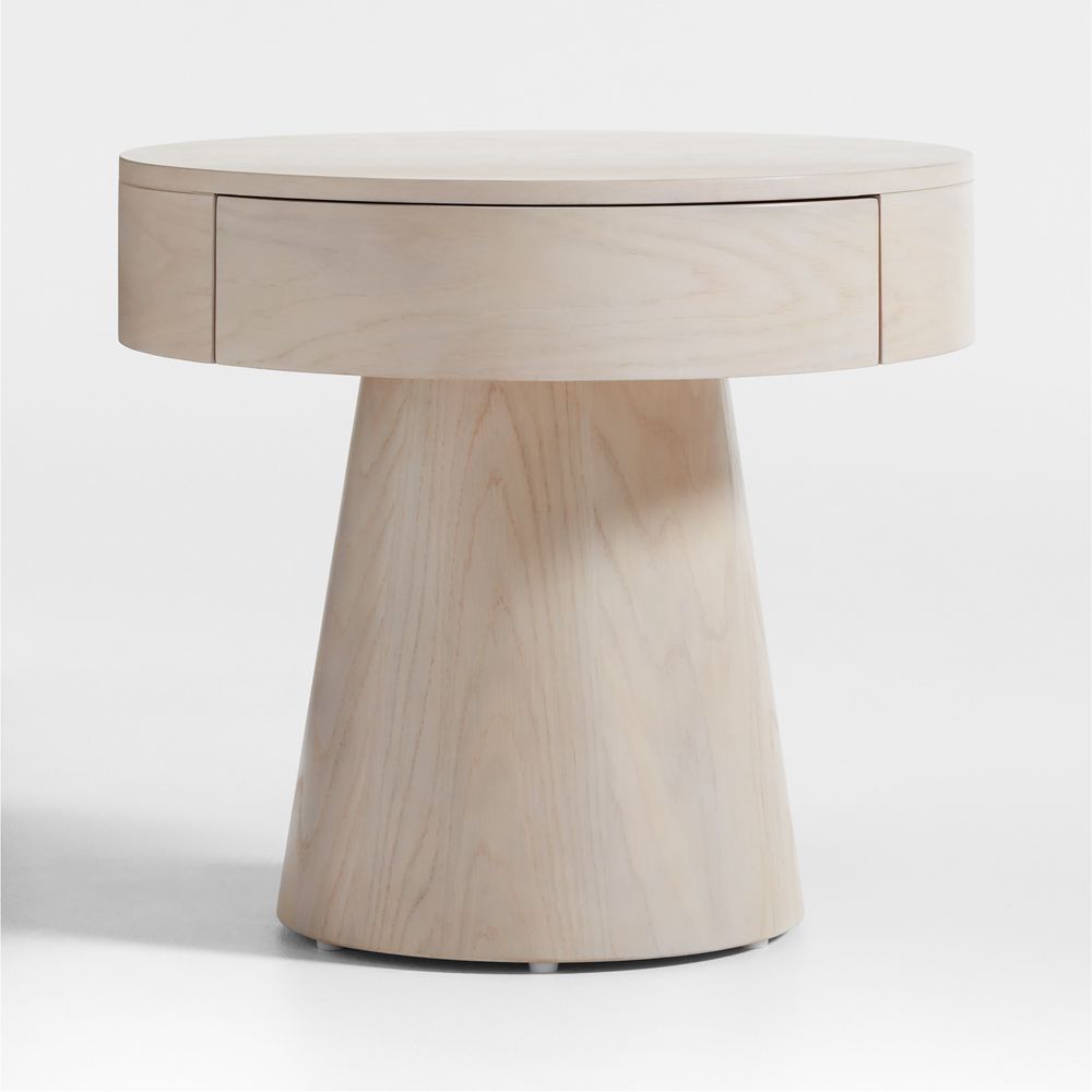 Willy 24" Whitewashed Wood Nightstand by Leanne Ford