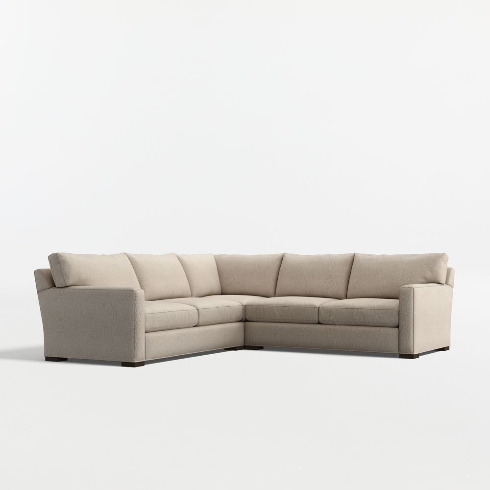 Axis 3-Piece L-Shaped Sectional Sofa