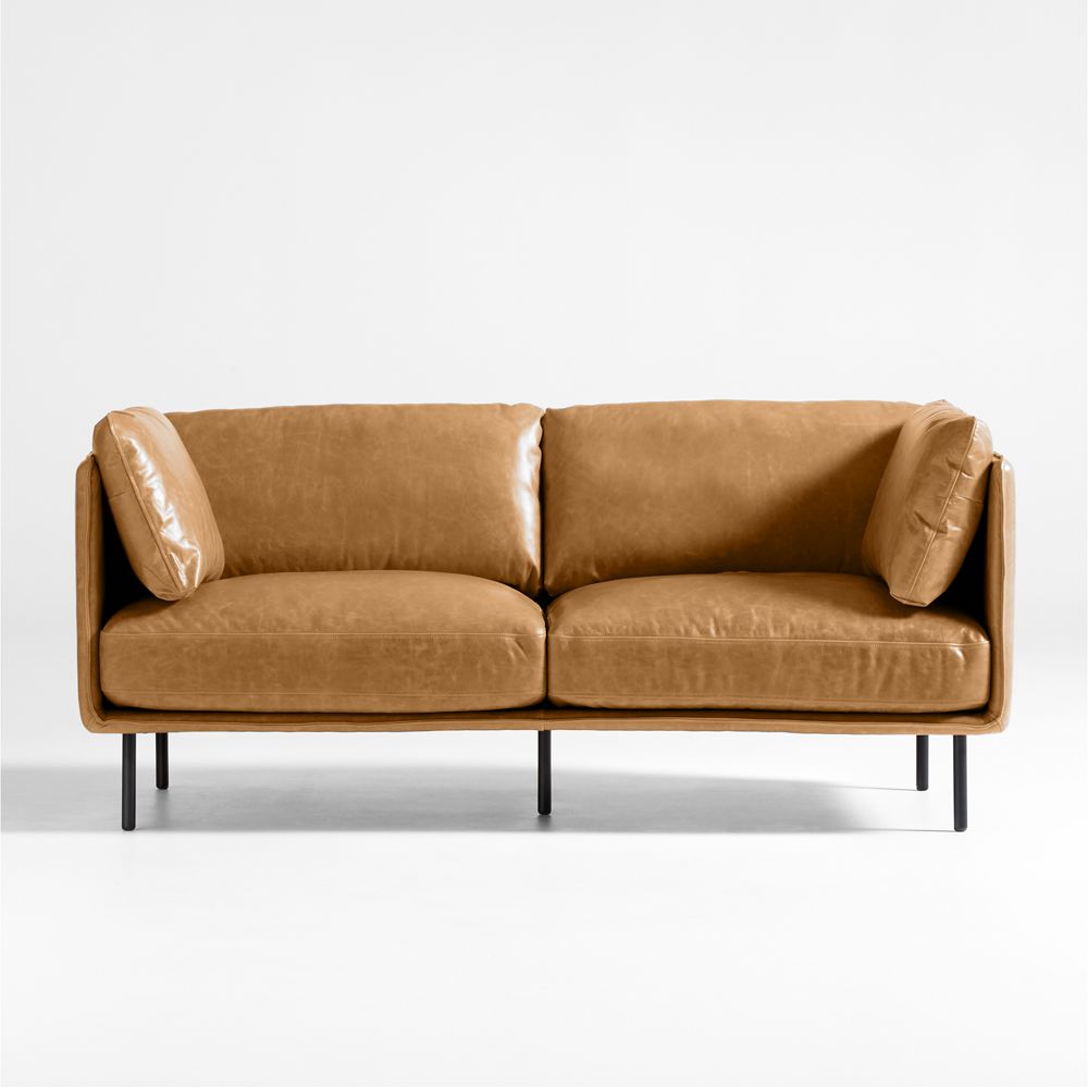 Wells Leather Sofa (73"-105")