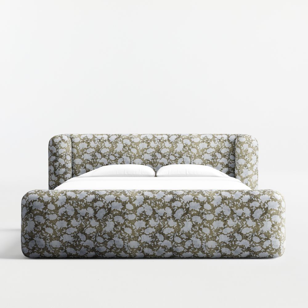 Salone Curved Shelter Upholstered Bed