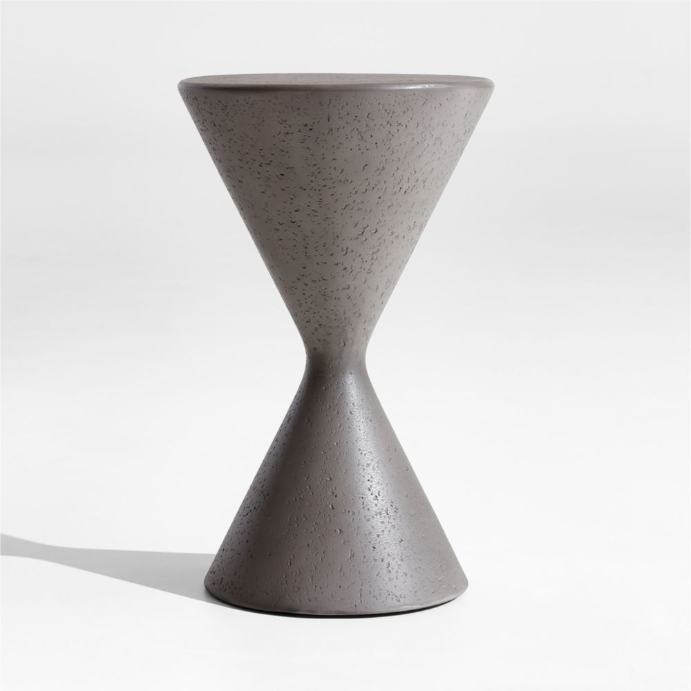 Posada Grey Concrete 13" Indoor/Outdoor Side Table