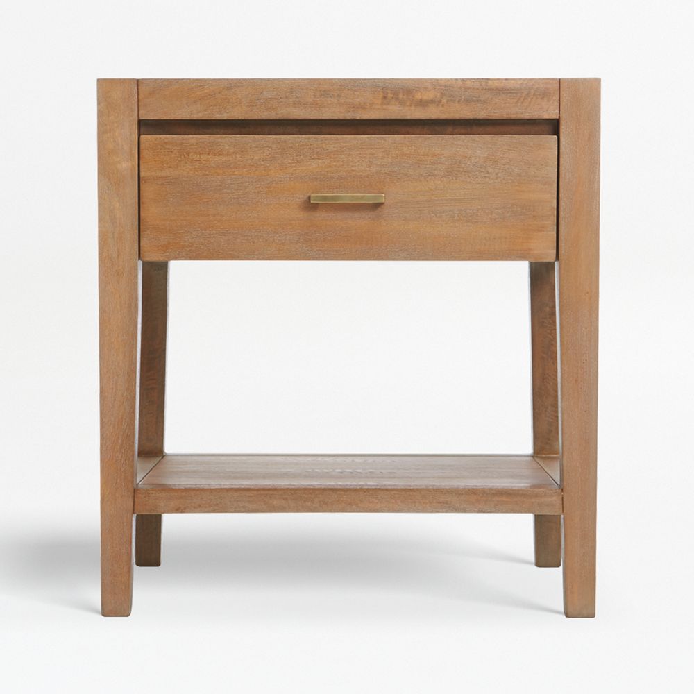 Dawson 24" Light Brown Wood Nightstand