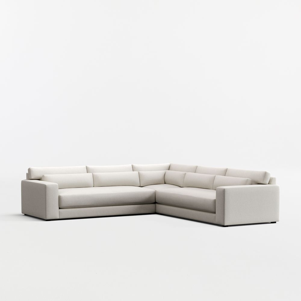 Retreat 3-Piece L-Shaped Bench Sectional Sofa