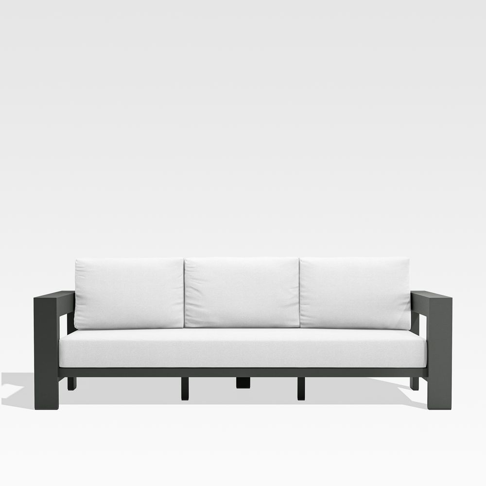 Walker Metal Outdoor Sofa with Sunbrella Cushions (63"-117")