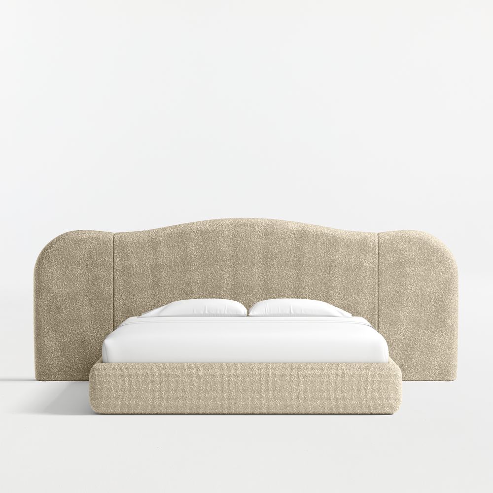 Seraph Upholstered Extended Winged Bed