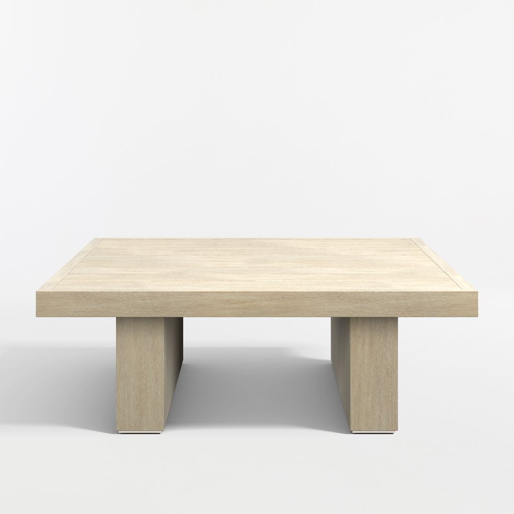Mallorca 42" Square Wood Outdoor Coffee Table