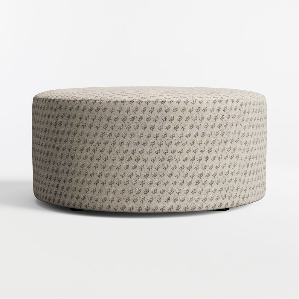 Highland 36" Printed Round Ottoman