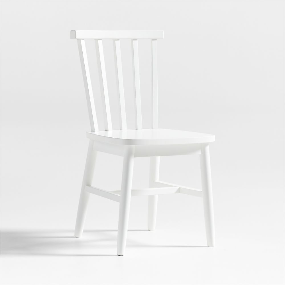 Parke White Wood Kids Desk Chair