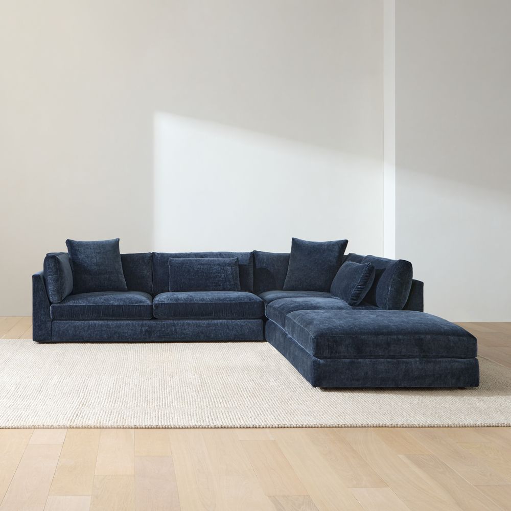 Monterey Modular 3-Piece L-Shaped Sectional Sofa with Ottoman- Image 3