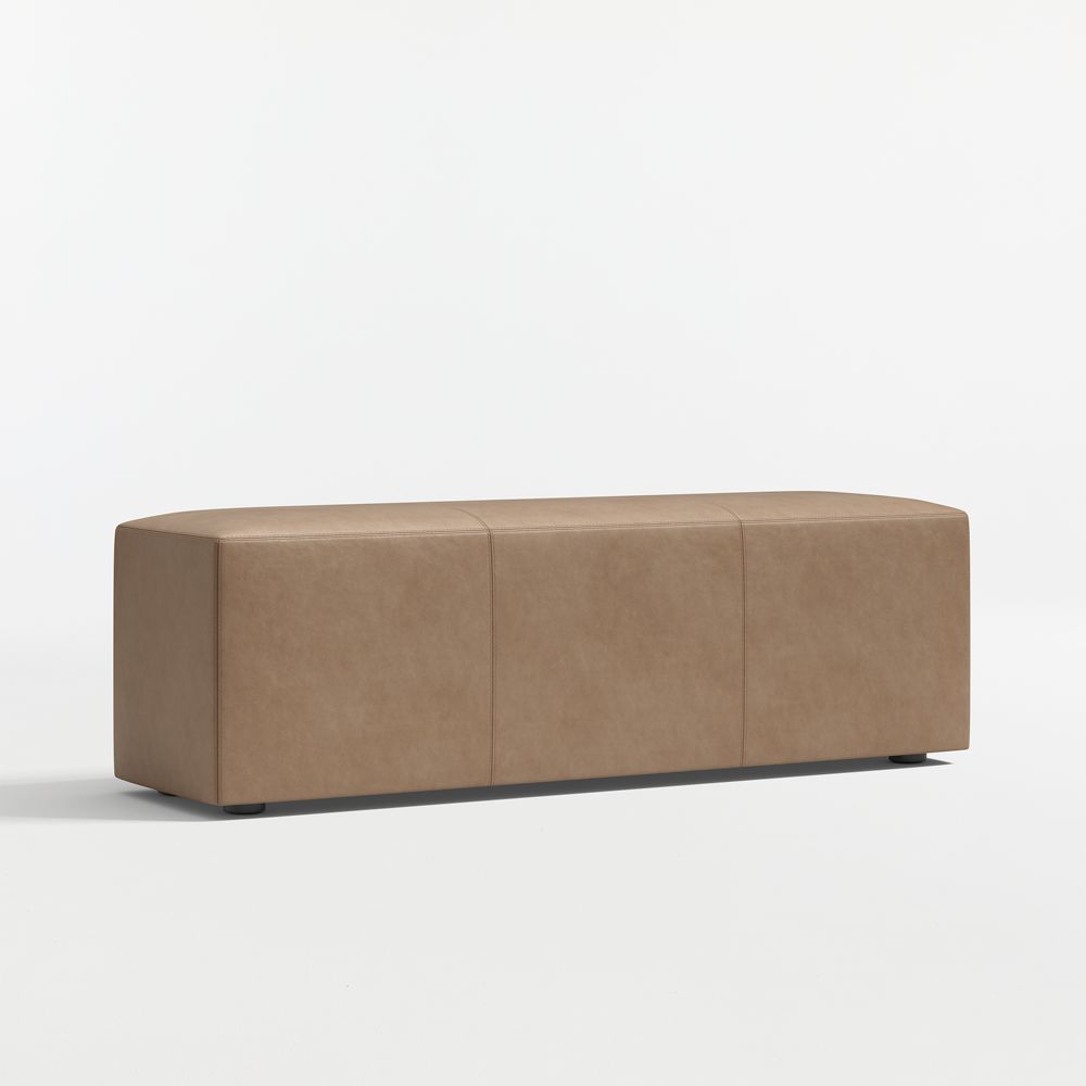 Highland Leather Bench (54"-70")