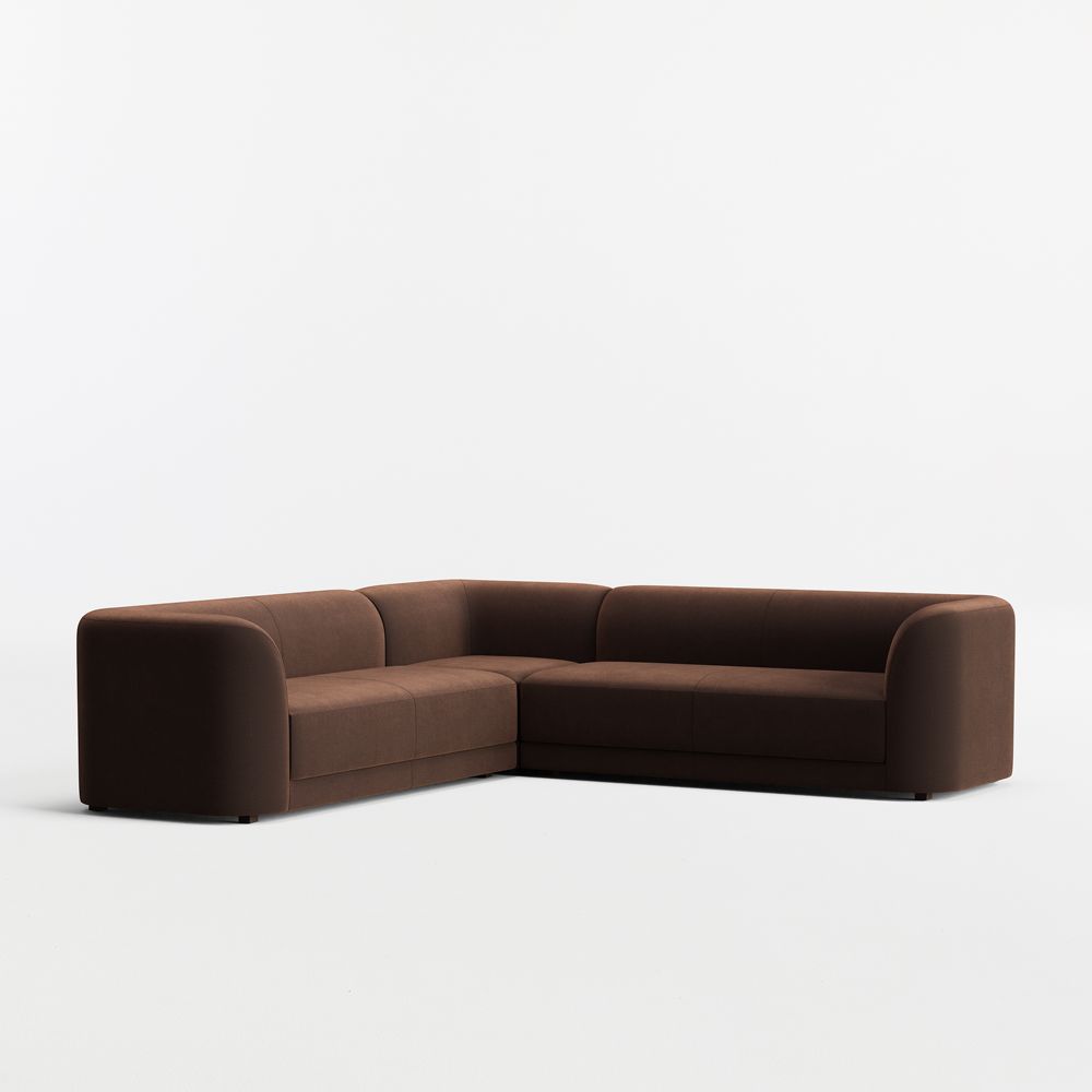 Contour 3-Piece L-Shaped Sectional Sofa