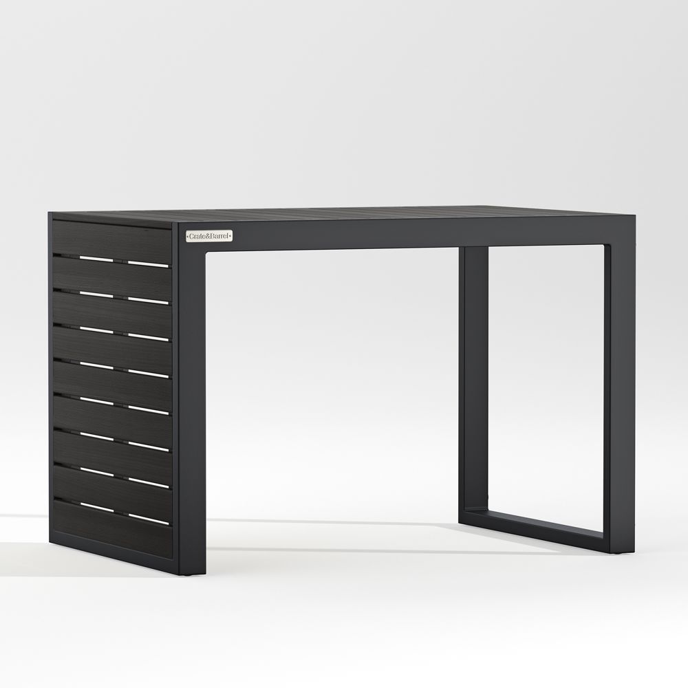 Alfresco Black Metal 26" Outdoor Side Table