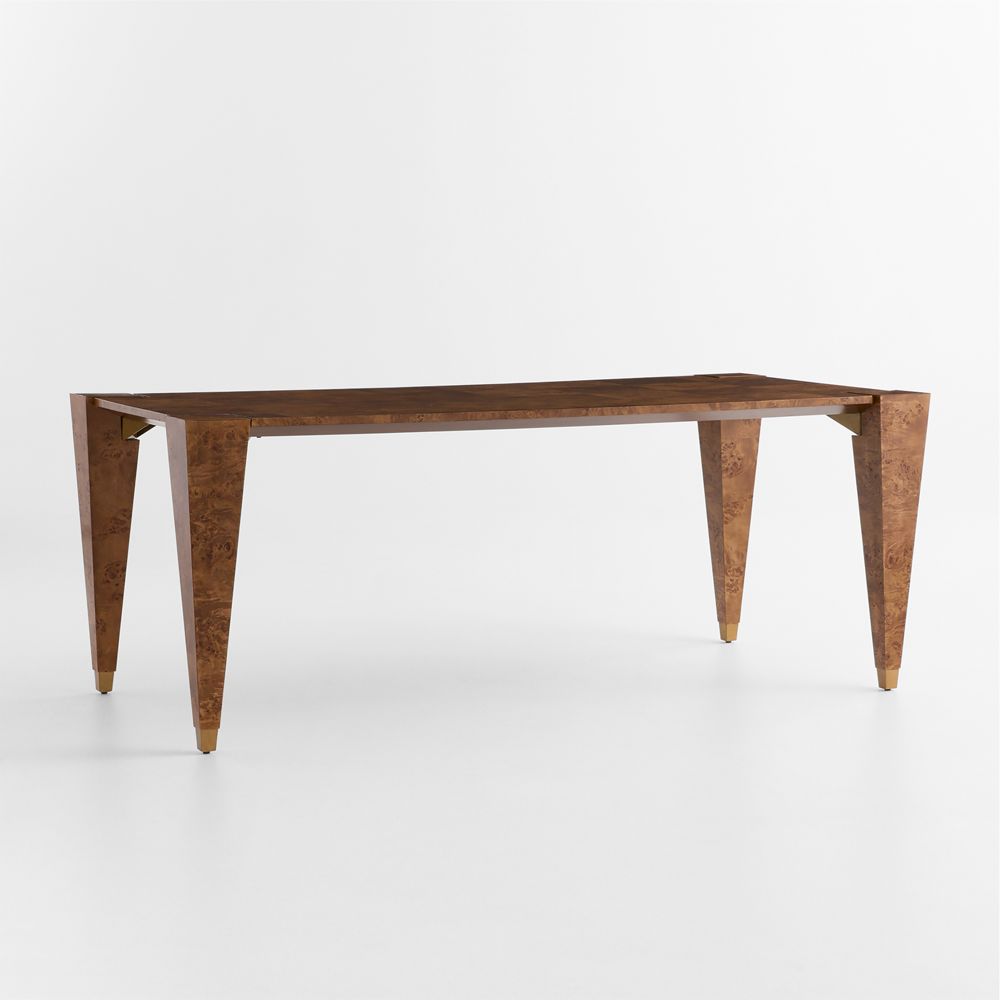 Laurent 78" Burl Wood Dining Table by Laura Harrier & Tiffany Howell