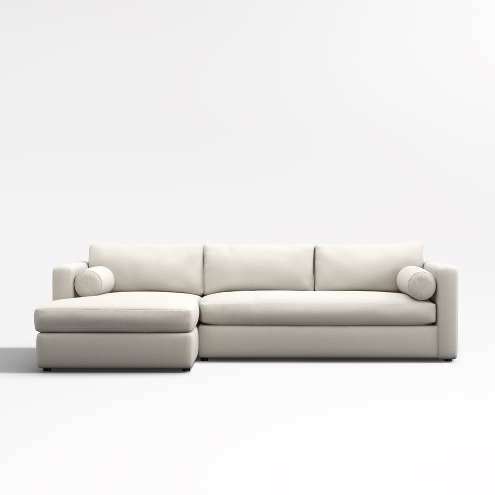 Aris 2-Piece Bench Sectional Sofa with Chaise Lounge