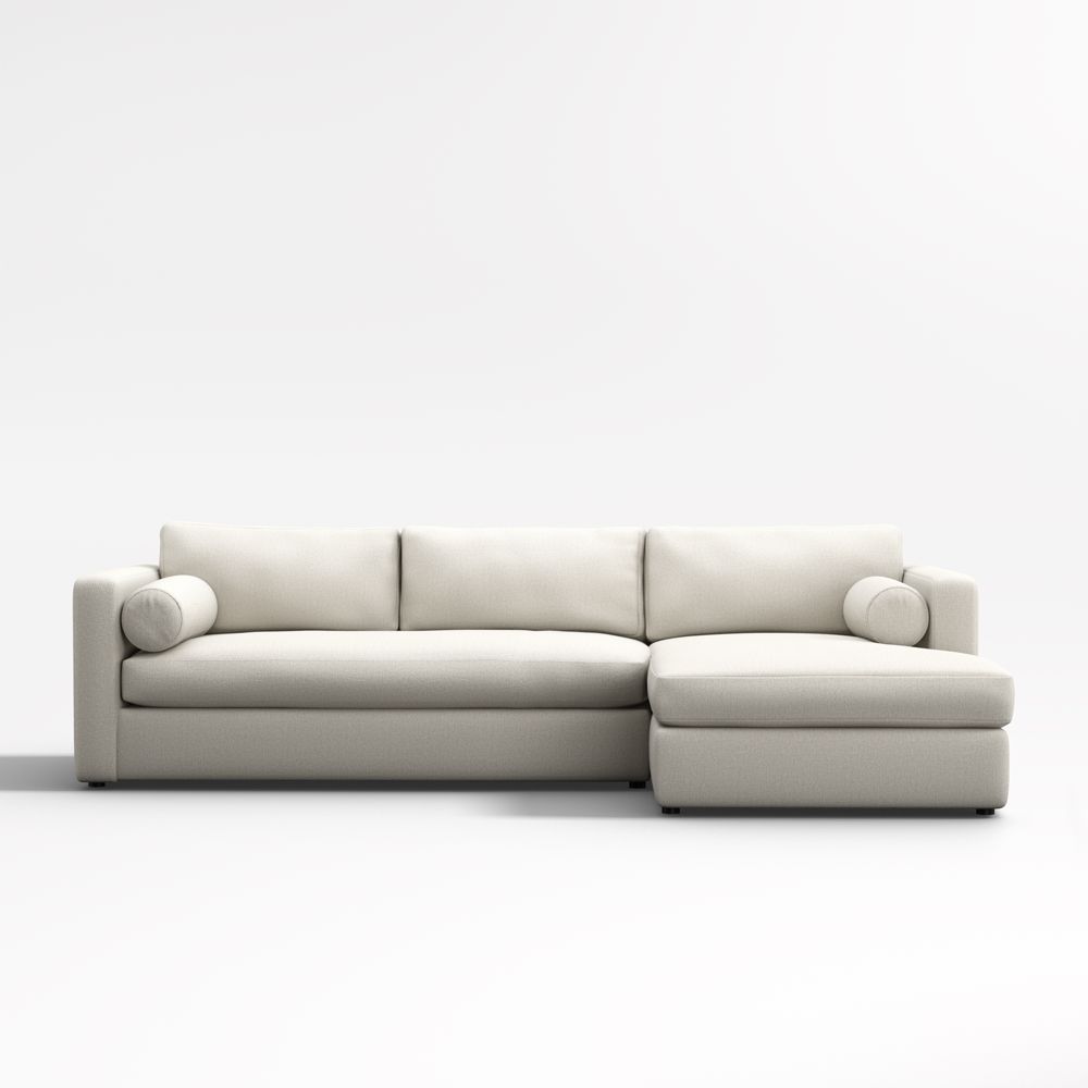 Aris 2-Piece Bench Sectional Sofa with Chaise Lounge