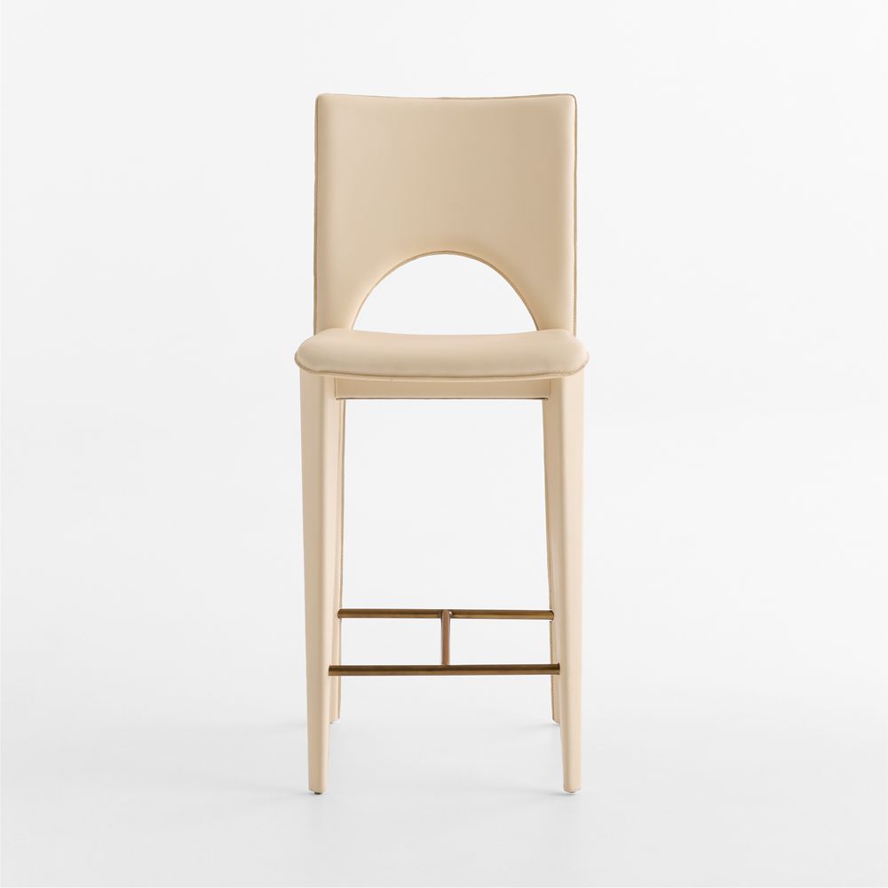 Corsette Leather Counter Stool by Laura Harrier & Tiffany Howell