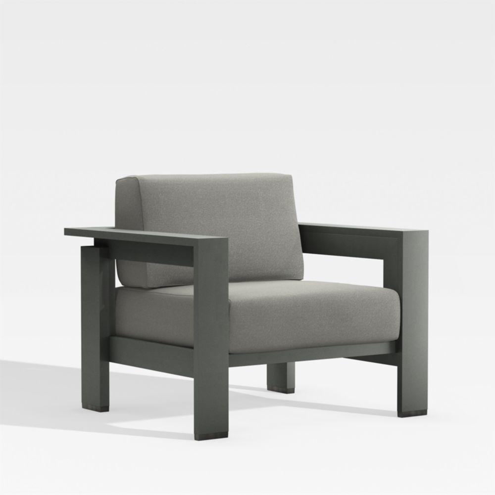 Walker Metal Lounge Chair with Sunbrella Cushions