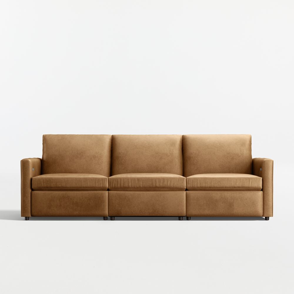 Lounge Power Reclining Leather Sofa (74"-107")