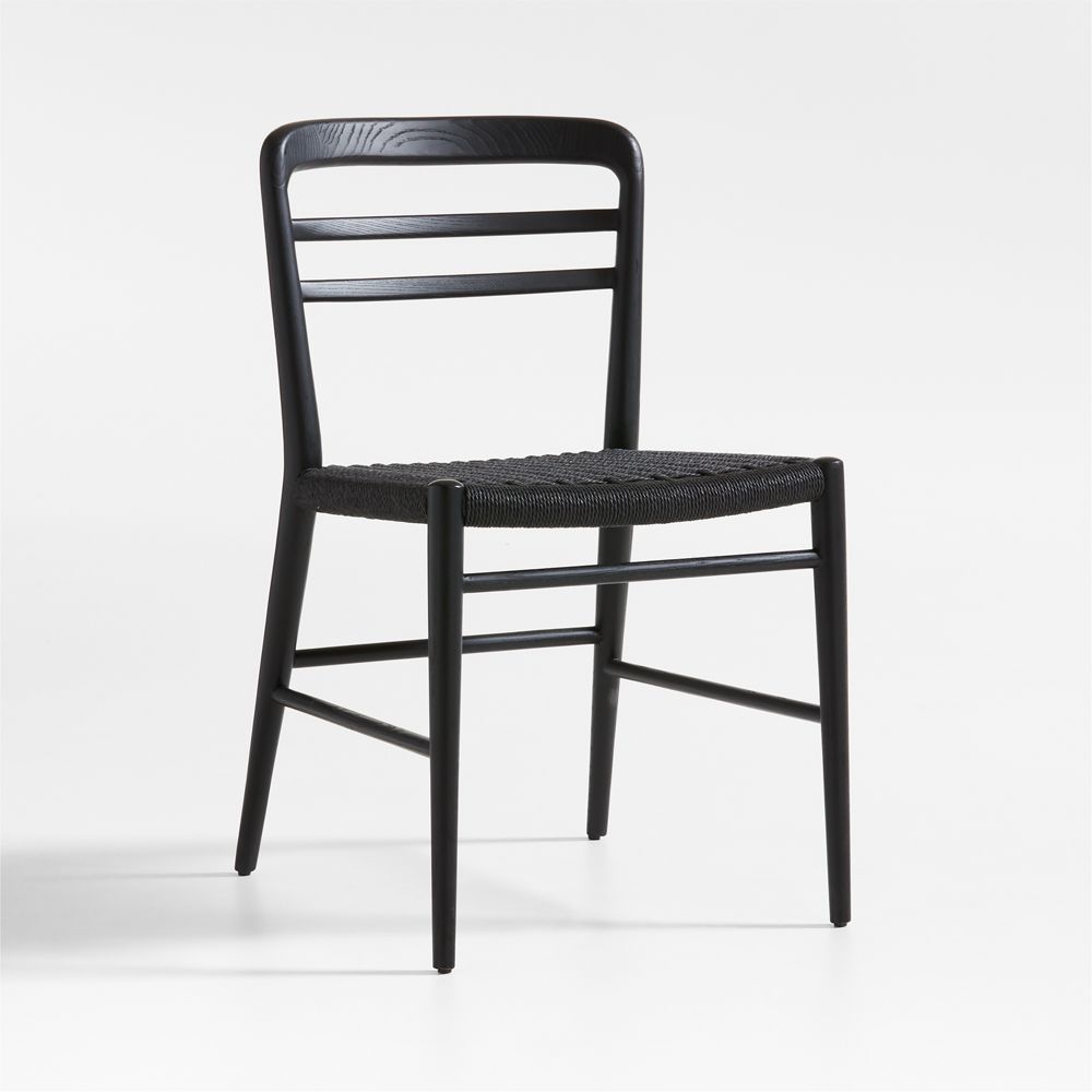 Lausen Black Wood Dining Chair