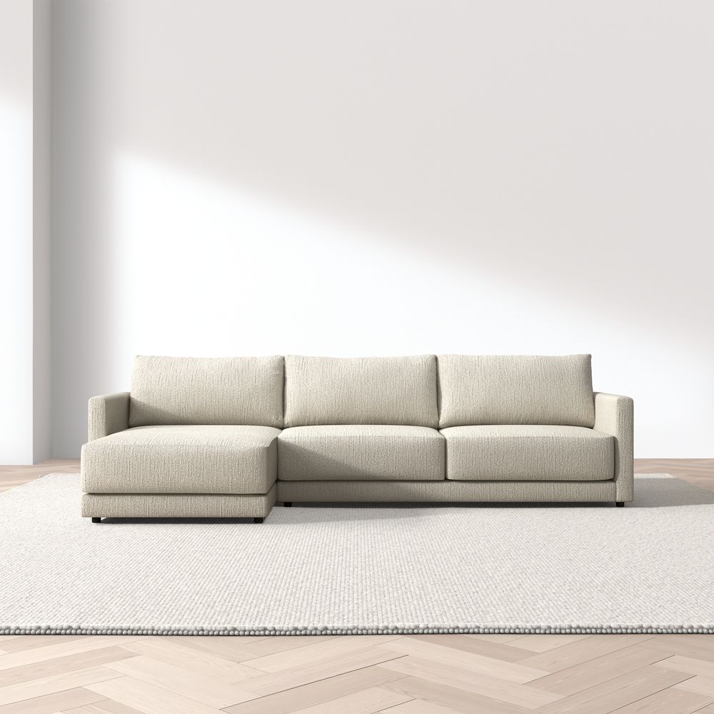 Gather 2-Piece Sectional Sofa with Extra Wide Chaise Lounge