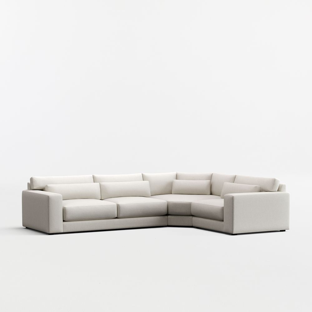 Retreat 3-Piece L-Shaped Wedge Sectional Sofa
