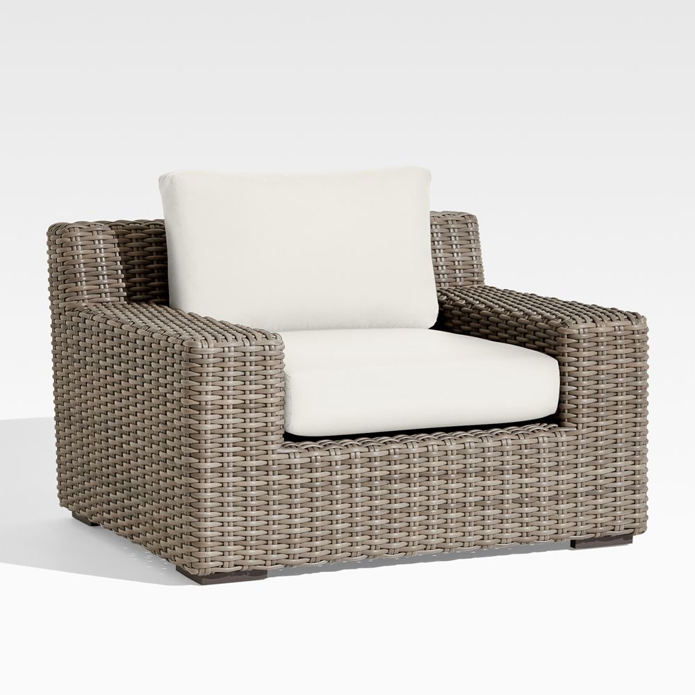 Abaco All-Weather Wicker Outdoor Lounge Chair with Sunbrella Cushions