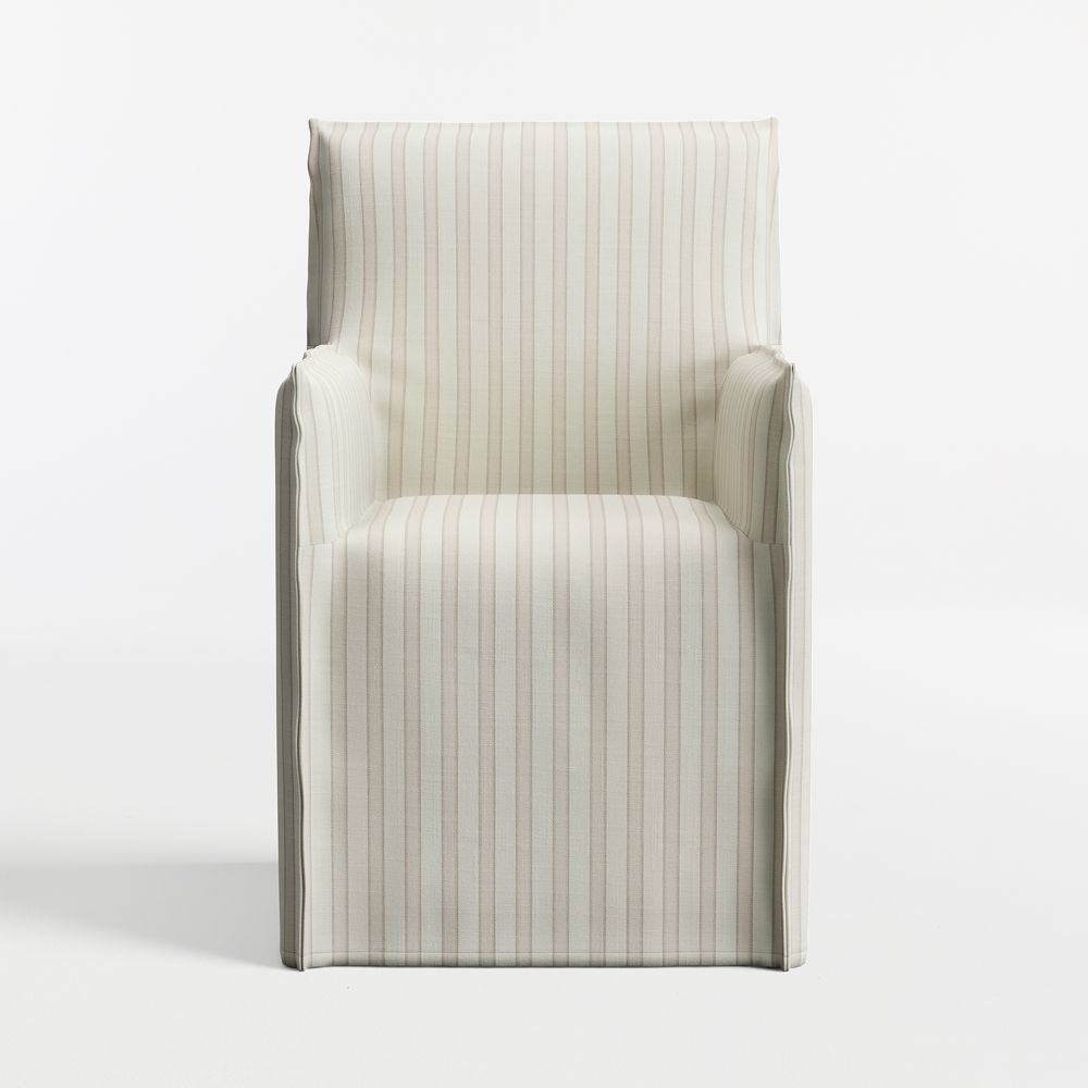 Replacement Slipcover for Addison Flange Dining Armchair