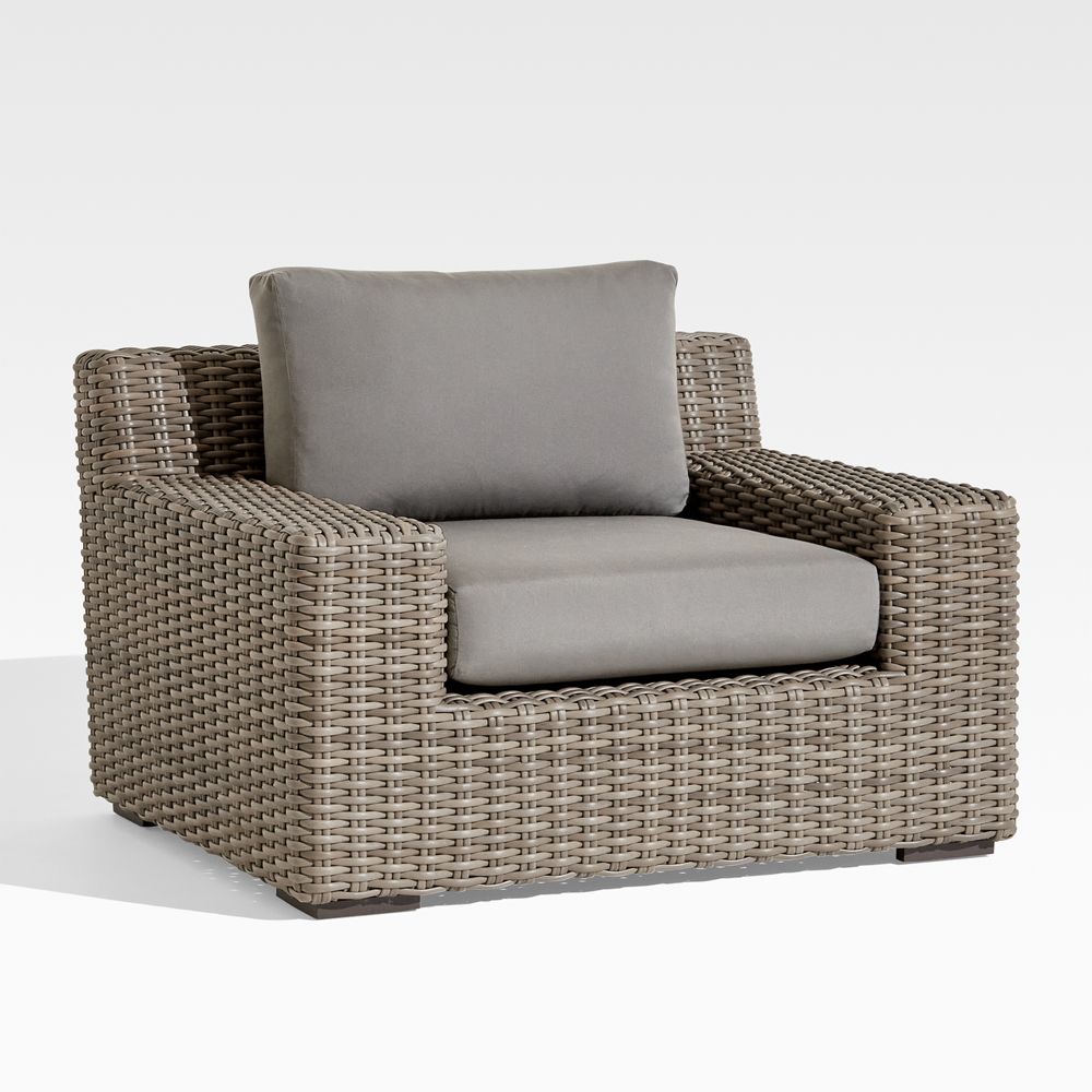 Abaco All-Weather Wicker Outdoor Lounge Chair with Sunbrella Cushions