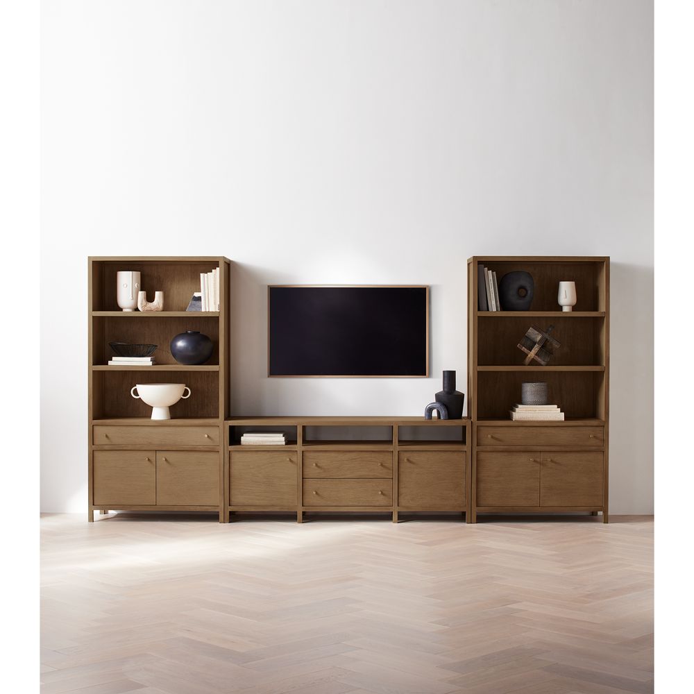 Alternative view of Keane Driftwood Storage Media Console (72"-86")