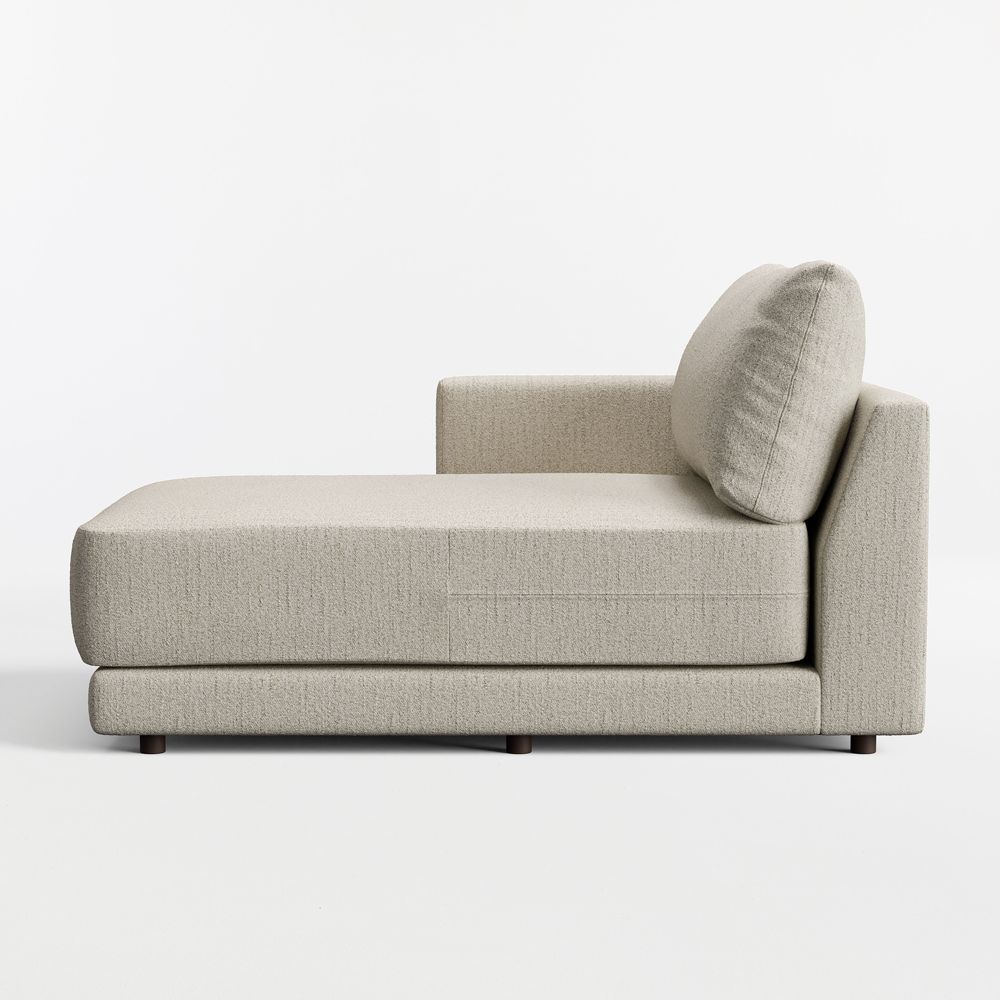 Gather Extra-Wide Left-Arm Chaise Lounge Sectional Piece