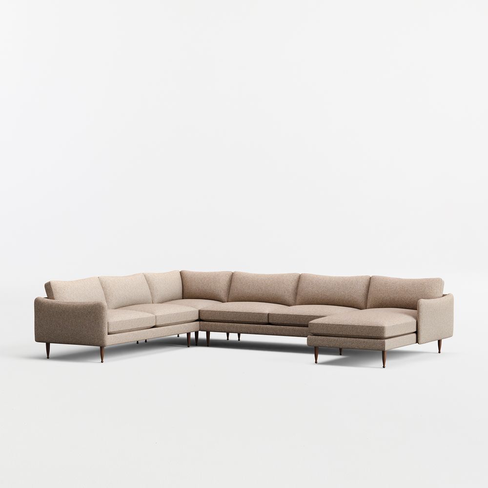 Cosgrove 4-Piece L-Shaped Sectional Sofa with Chaise Lounge
