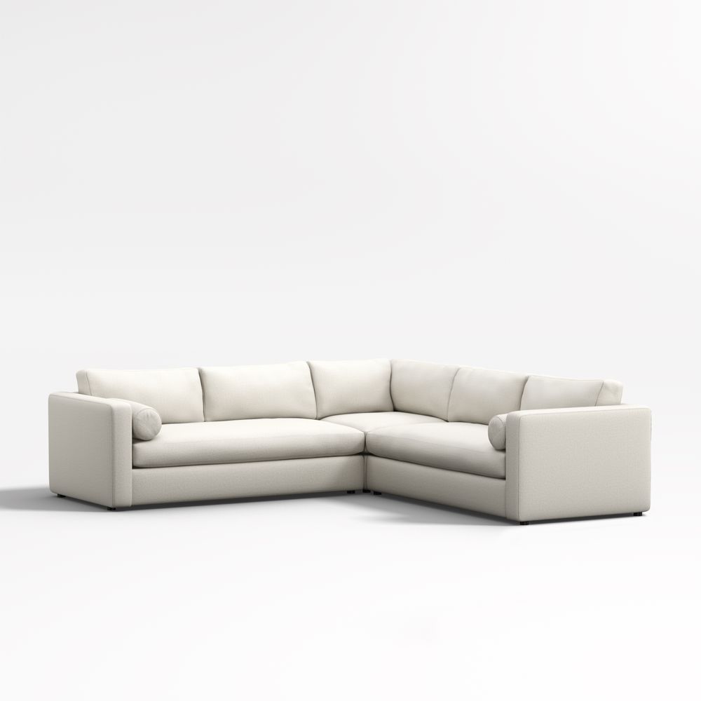 Aris 3-Piece L-Shaped Bench Sectional Sofa