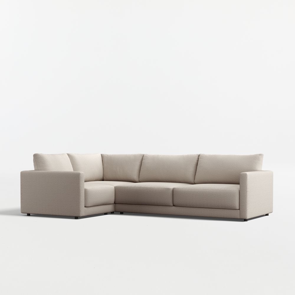 Gather Deep 3-Piece L-Shaped Sectional Sofa