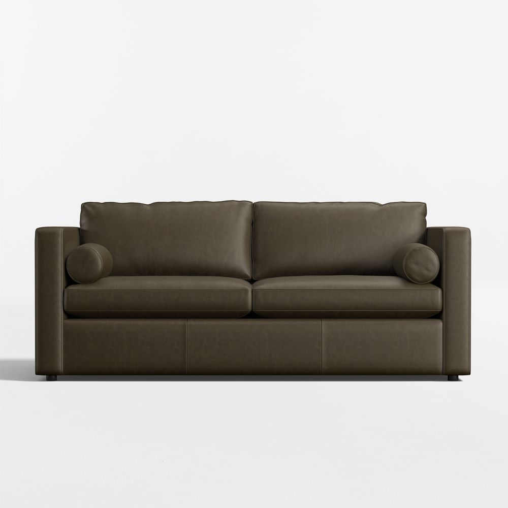 Aris 82" Leather Queen Sleeper Sofa
