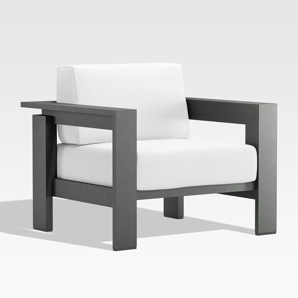 Walker Metal Outdoor Lounge Chair with Sunbrella Cushions