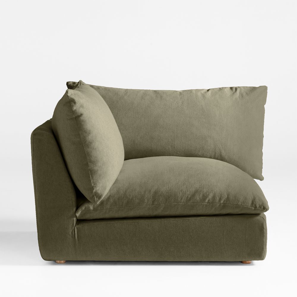 Unwind Corner Chair Slipcovered Sectional Piece
