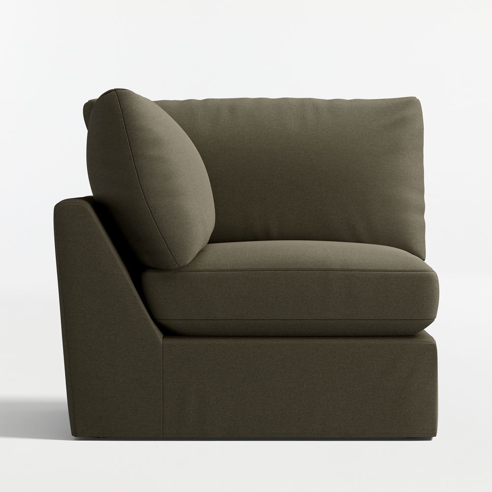 Lounge Corner Chair Slipcovered Sectional Piece