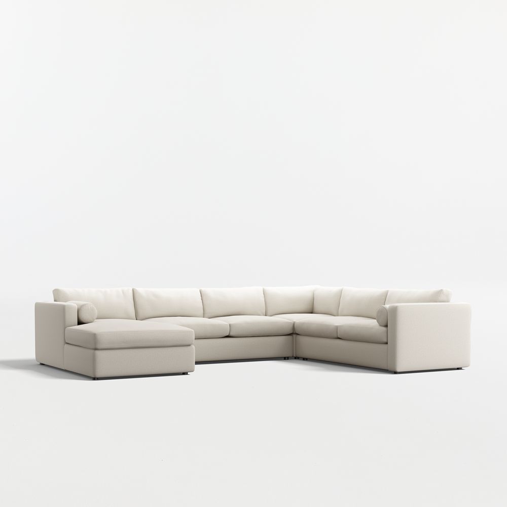 Aris 4-Piece L-Shaped Sectional Sofa with Chaise Lounge