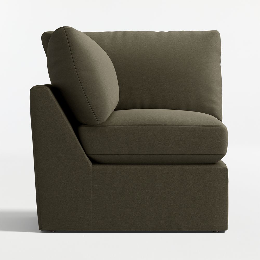 Lounge Classic Corner Chair Slipcovered Sectional Piece