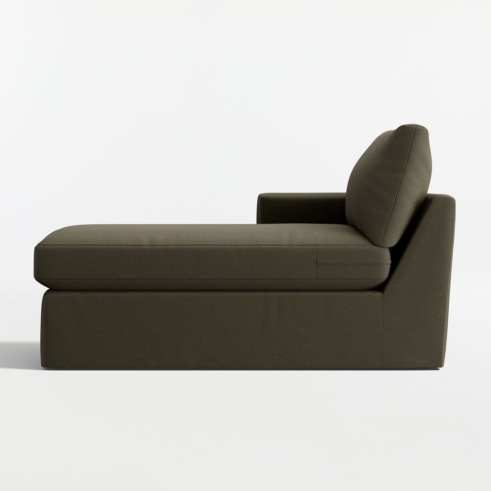 Lounge Classic Left-Arm Chaise Lounge Slipcovered Sectional Piece