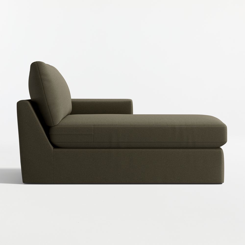 Lounge Right-Arm Chaise Lounge Slipcovered Sectional Piece