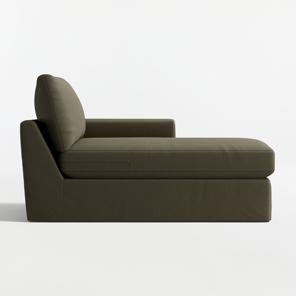 Lounge Deep Right-Arm Chaise Lounge Slipcovered Sectional Piece