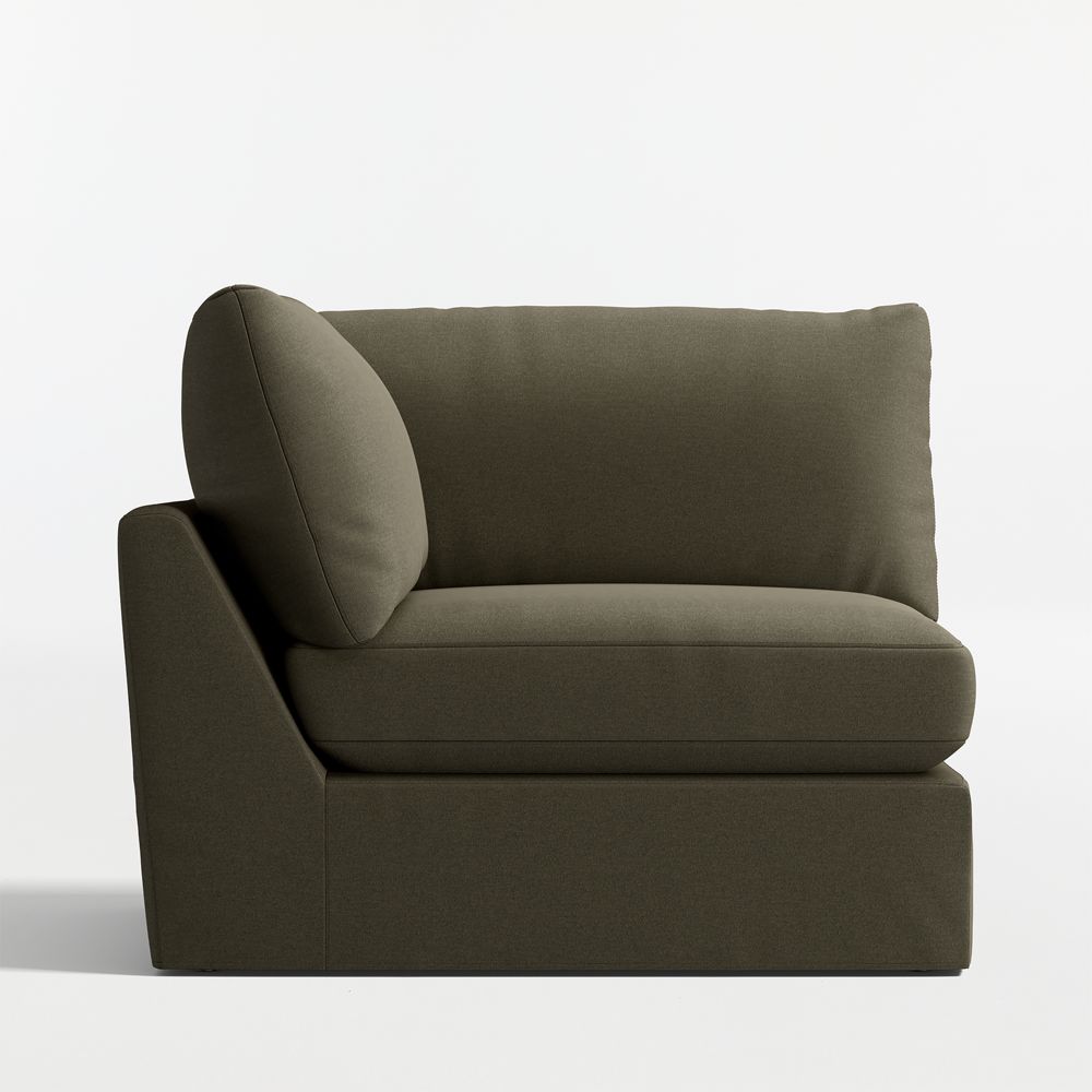 Lounge Deep Corner Chair Slipcovered Sectional Piece
